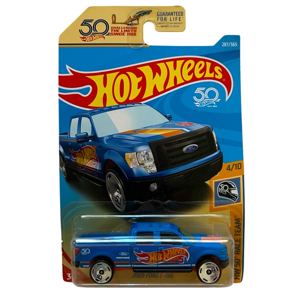 Hot Wheels 2009 Ford F-150 Hot Wheels 50 Race Team 4/10 287/365 Blue NIP